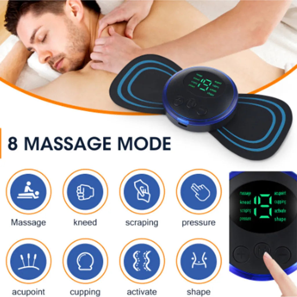 Mini Rechargeable Electric Portable Muscle Relaxing Massager Free Delivery