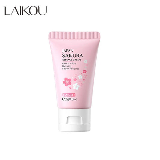 Creme Facial Essência Sakura 30g LAIKOU – Hidratante e Refrescante com Flor de Cerejeira