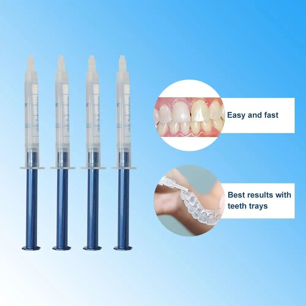 Kit de Clareamento Dental Profissional – Gel Clareador, Luz Azul e Molde Personalizado